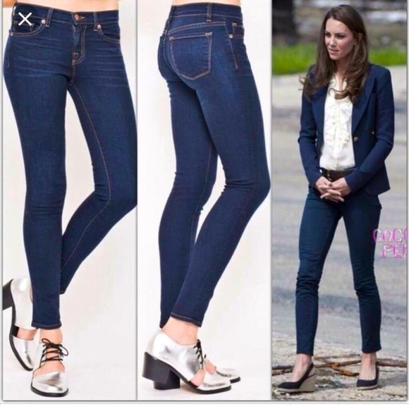 J Brand Pencil Slim Stretch Jeans in Ink Dark Rinse - Picture 1 of 9